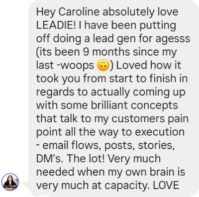 big-thinker-lab_Caroline-Moss-LEADIE-Testimonial01